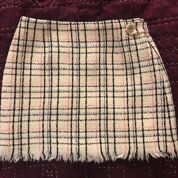 NWT Maje Jianey checked bouclé-tweed mini skirt 36 - Picture 4 of 6